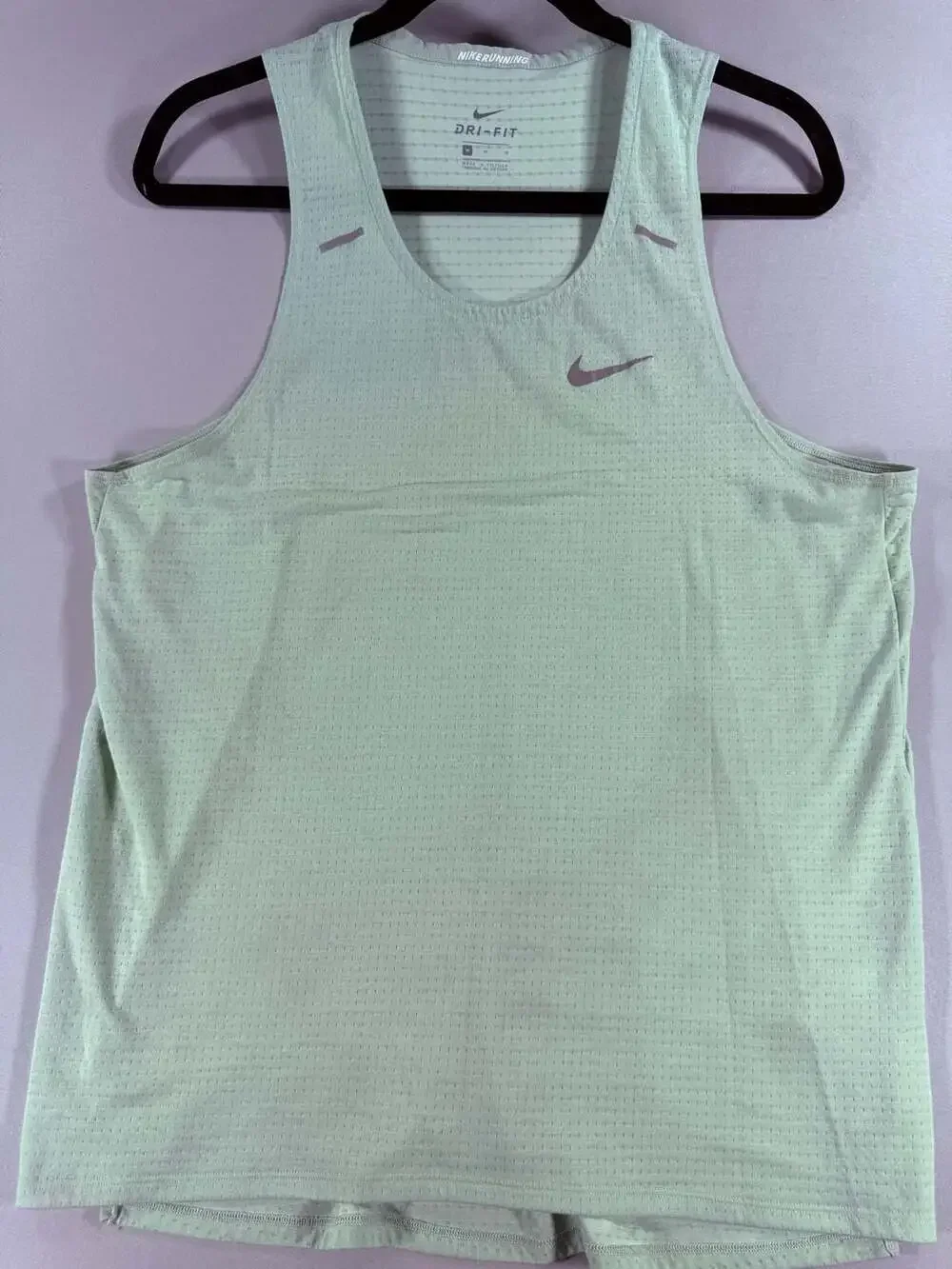 Nike AeroSwift Dri-Fit ADV Performance Running Singlet Green Size M